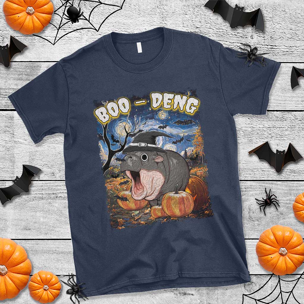 moo-deng-baby-pygmy-hippo-van-gogh-starry-night-t-shirt-halloween-gothic-witchy-vibes-cute-zoo-for-family
