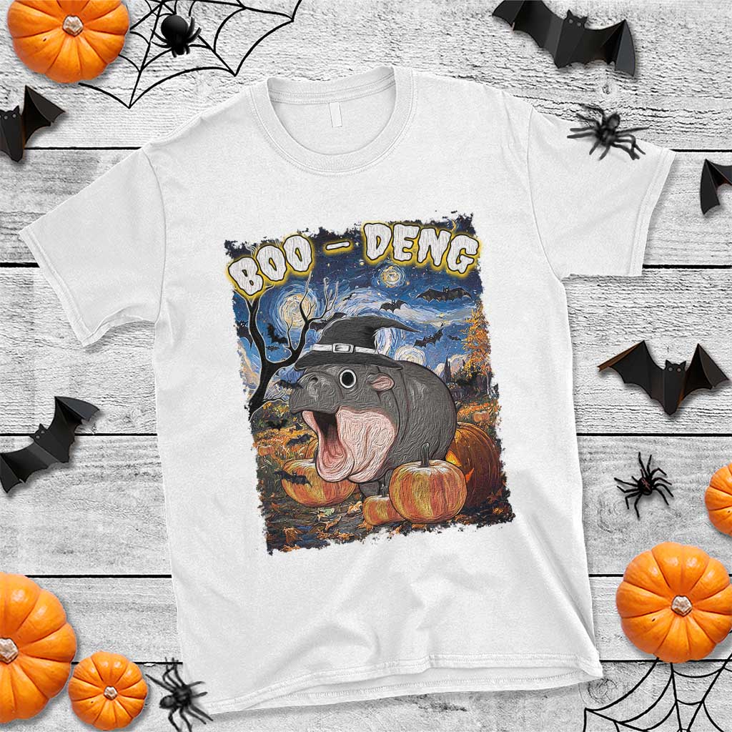 moo-deng-baby-pygmy-hippo-van-gogh-starry-night-t-shirt-halloween-gothic-witchy-vibes-cute-zoo-for-family