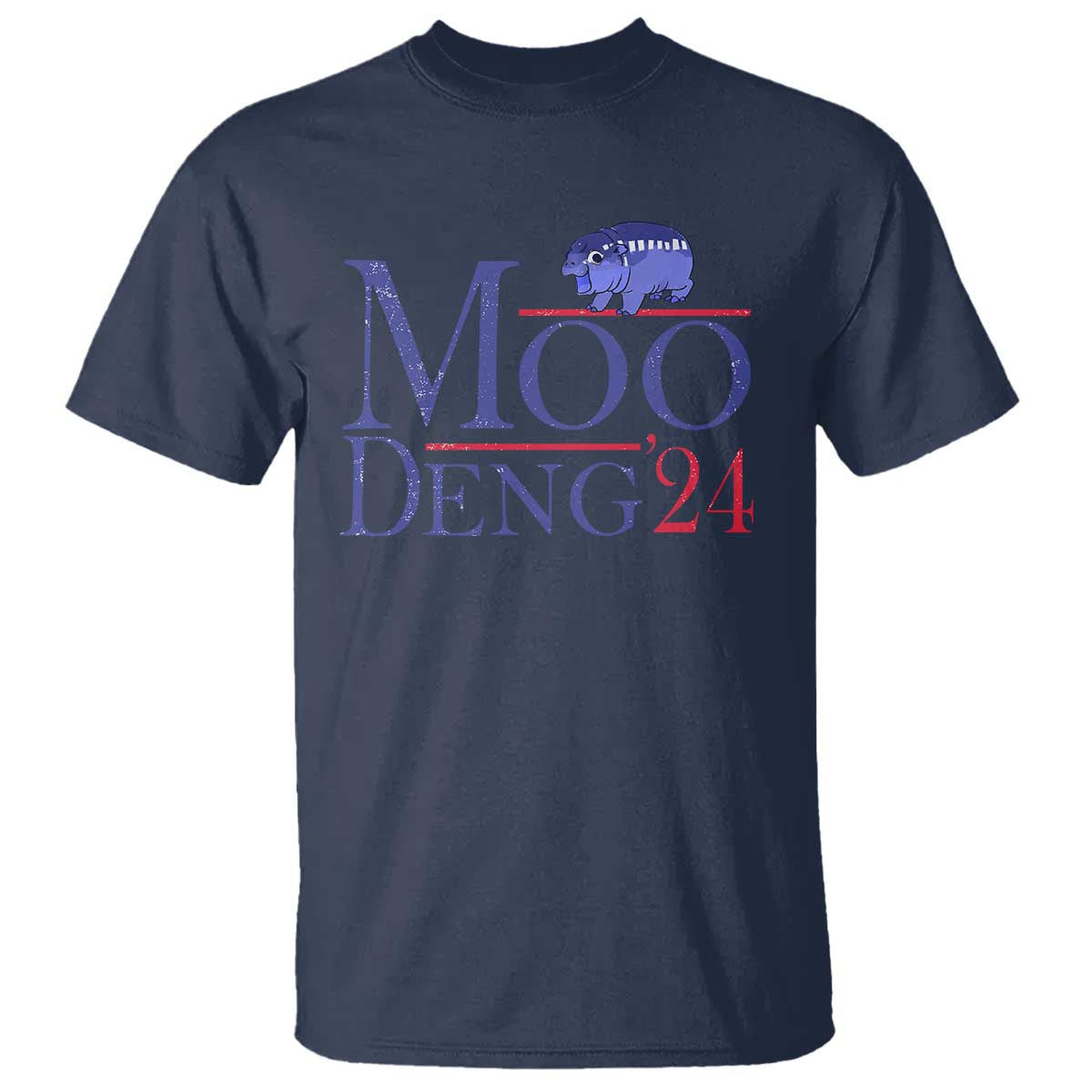 moo-deng-for-president-election-2024-t-shirt-funny-baby-hippo-meme-cute-zoo-for-family