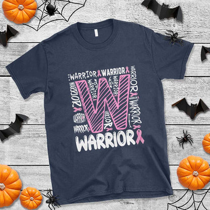 Breast Cancer Support In October We Wear Pink T Shirt Pink Ribbon Warriors Team