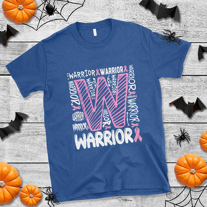 Breast Cancer Support In October We Wear Pink T Shirt Pink Ribbon Warriors Team