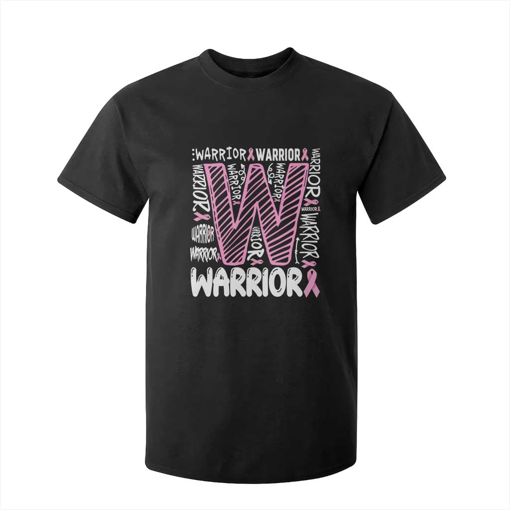Breast Cancer Support In October We Wear Pink T Shirt For Kid Pink Ribbon Warriors Team
