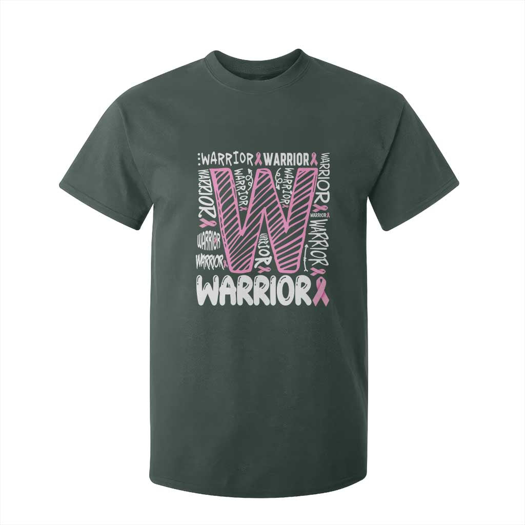 Breast Cancer Support In October We Wear Pink T Shirt For Kid Pink Ribbon Warriors Team