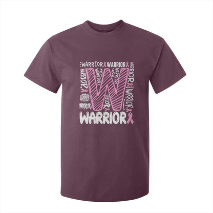 Breast Cancer Support In October We Wear Pink T Shirt For Kid Pink Ribbon Warriors Team