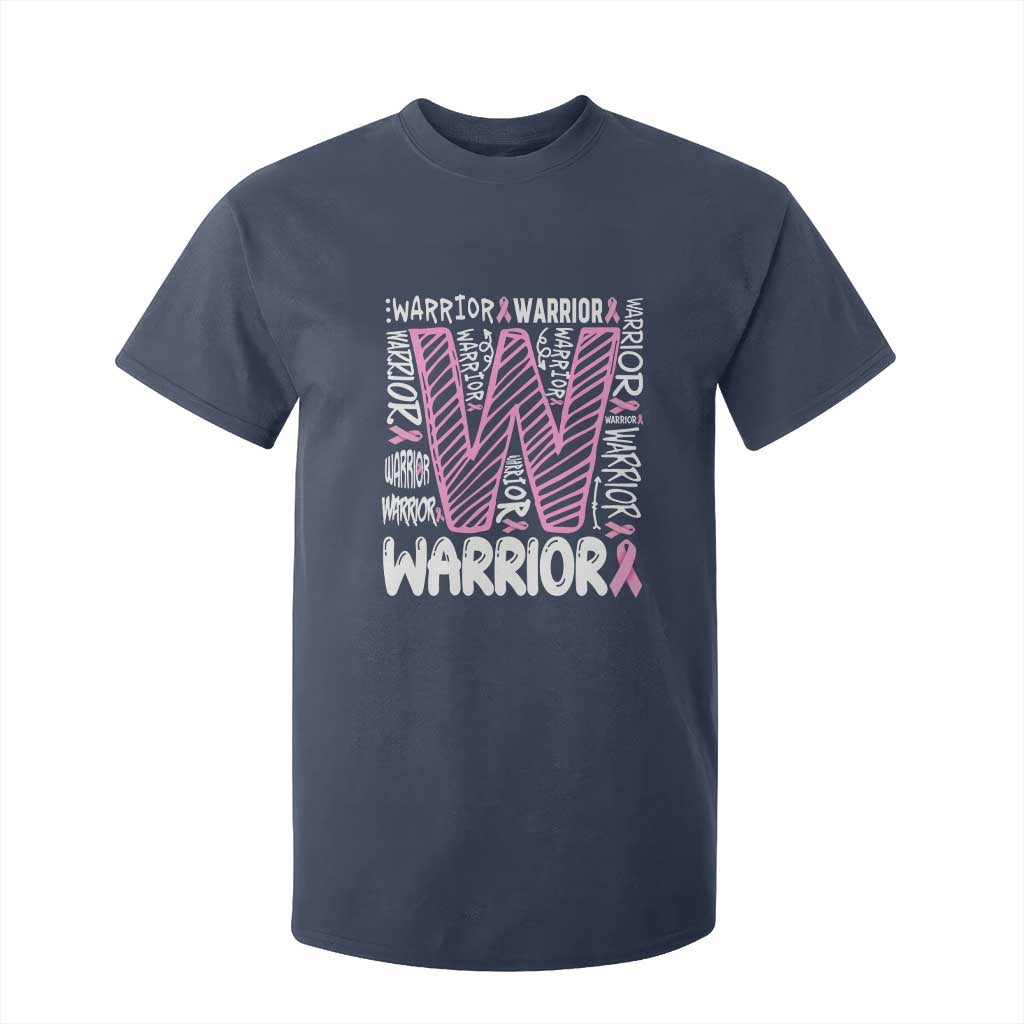 Breast Cancer Support In October We Wear Pink T Shirt For Kid Pink Ribbon Warriors Team