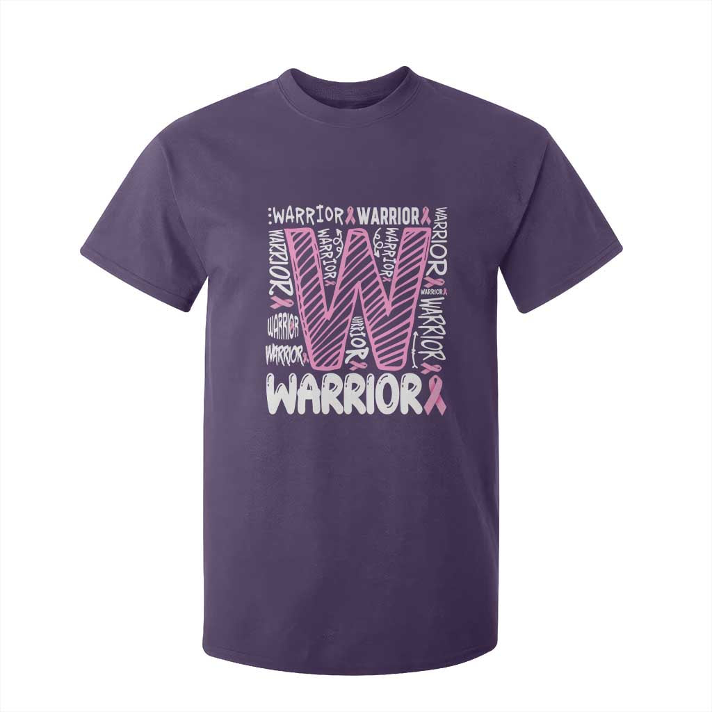 Breast Cancer Support In October We Wear Pink T Shirt For Kid Pink Ribbon Warriors Team
