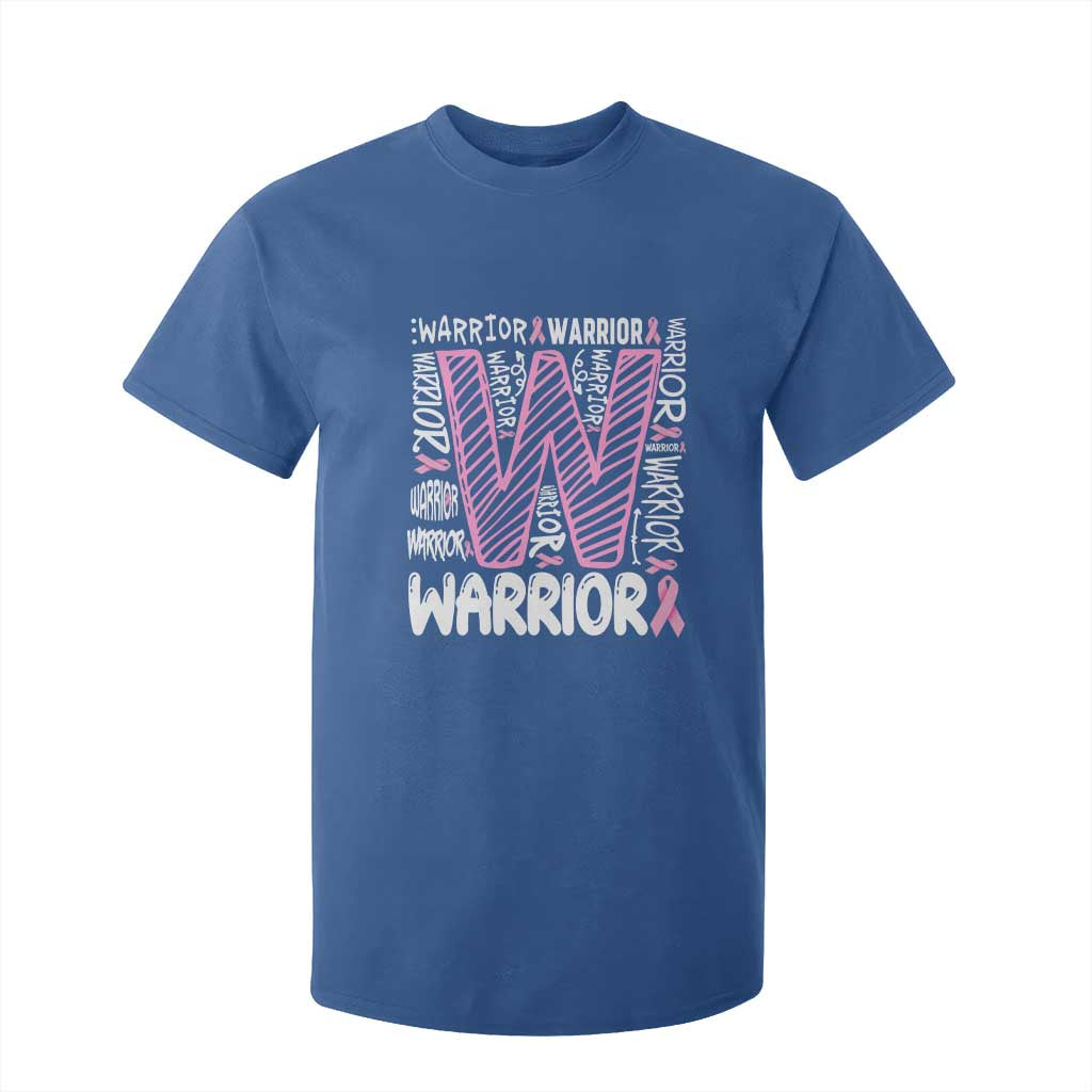 Breast Cancer Support In October We Wear Pink T Shirt For Kid Pink Ribbon Warriors Team