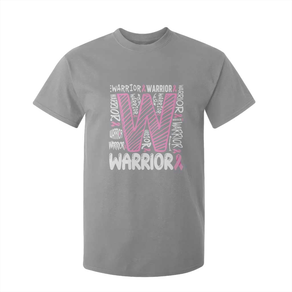 Breast Cancer Support In October We Wear Pink T Shirt For Kid Pink Ribbon Warriors Team