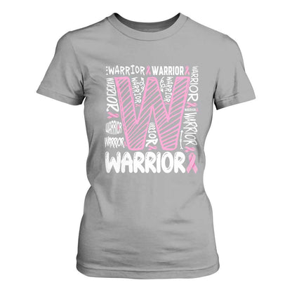 Breast Cancer Support In October We Wear Pink T Shirt For Women Pink Ribbon Warriors Team