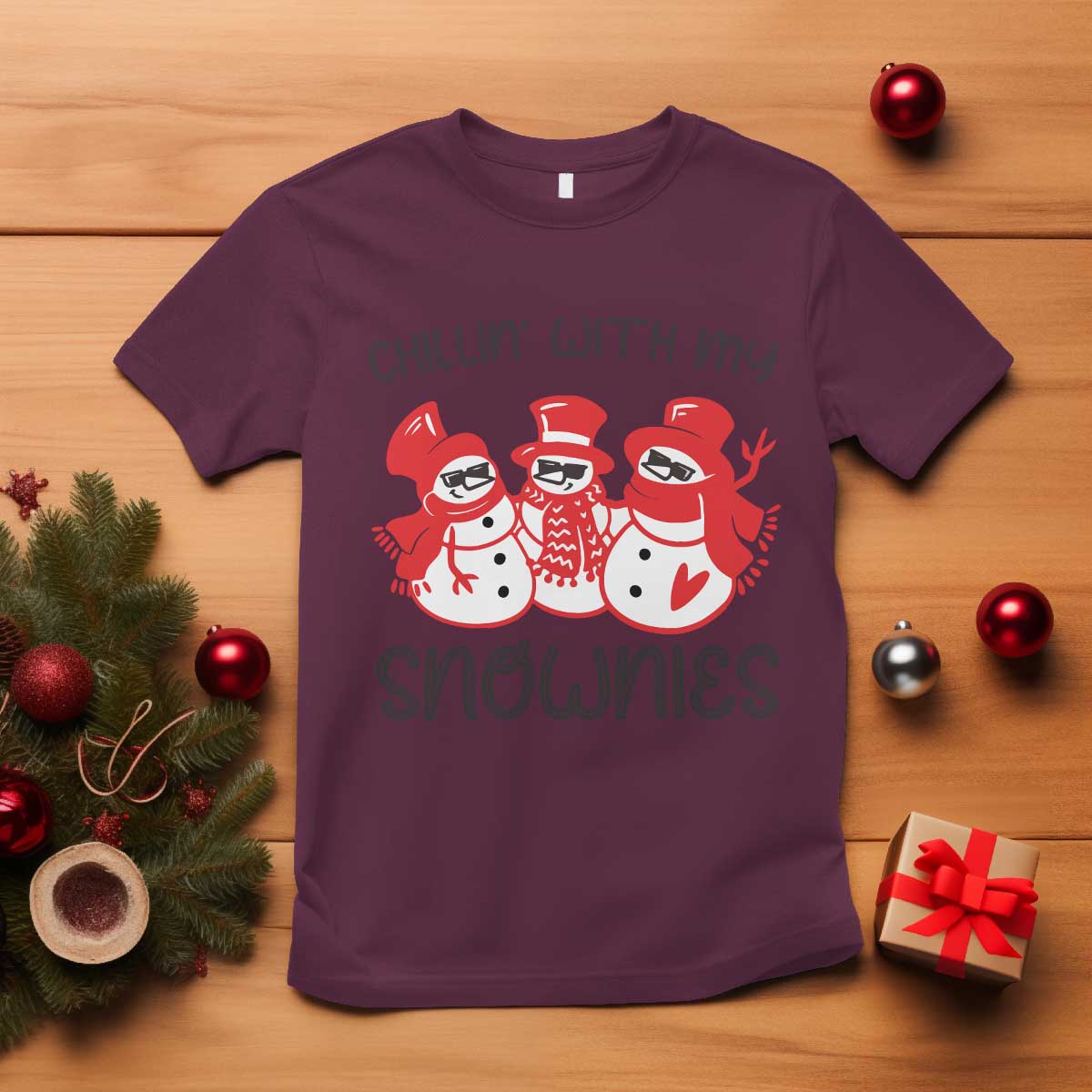 snowman-christmas-t-shirt-chillin-with-my-snowmies-ugly-gift