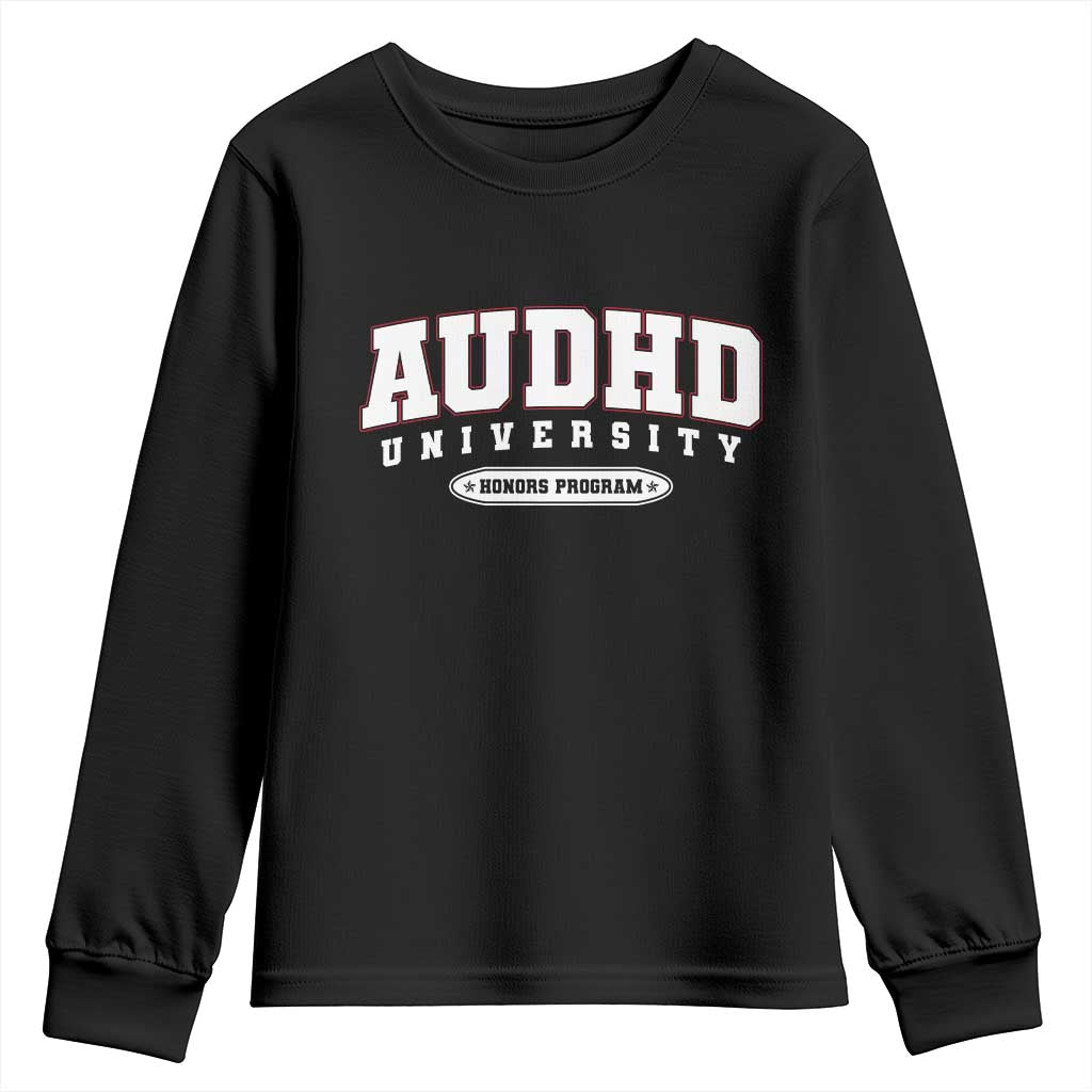 AUDHD Youth Sweatshirt Neurodivergent ADHD Autism Support Neurotypical Gift