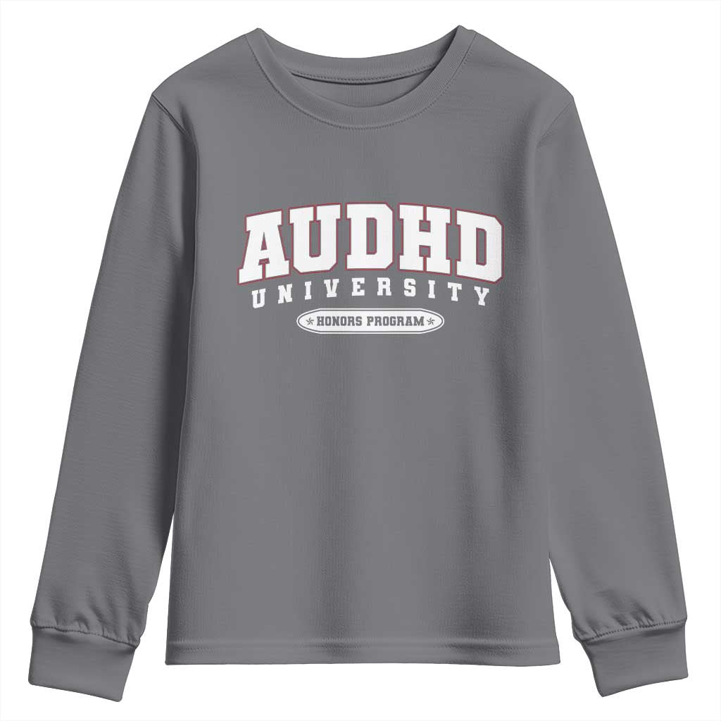 AUDHD Youth Sweatshirt Neurodivergent ADHD Autism Support Neurotypical Gift