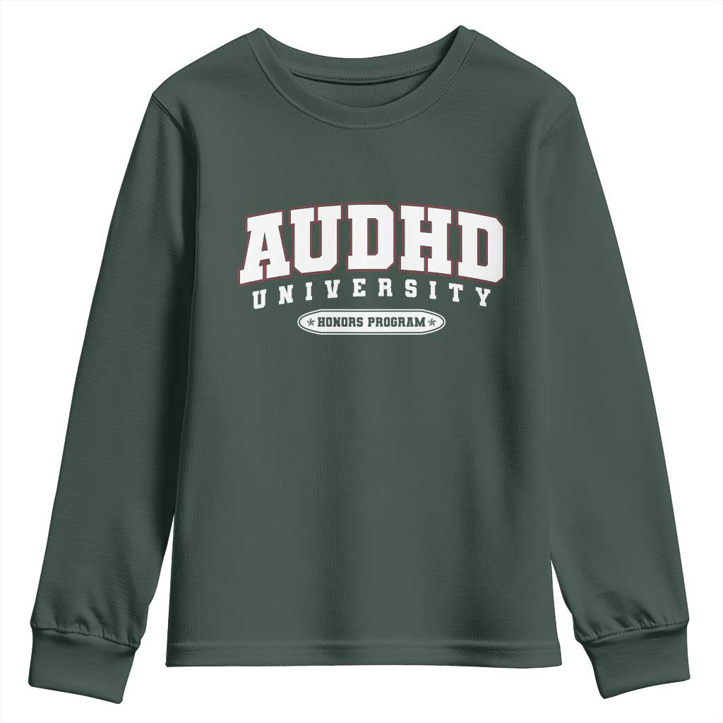 AUDHD Youth Sweatshirt Neurodivergent ADHD Autism Support Neurotypical Gift