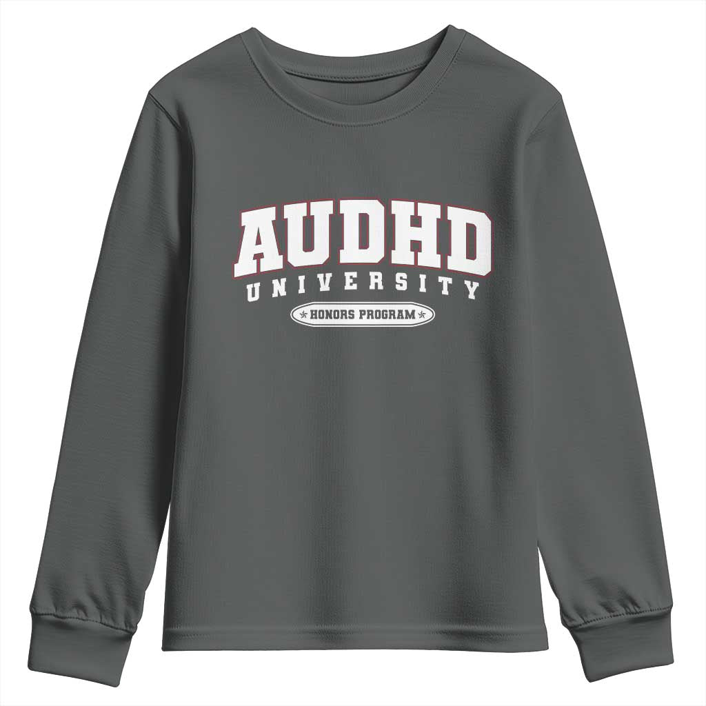 AUDHD Youth Sweatshirt Neurodivergent ADHD Autism Support Neurotypical Gift