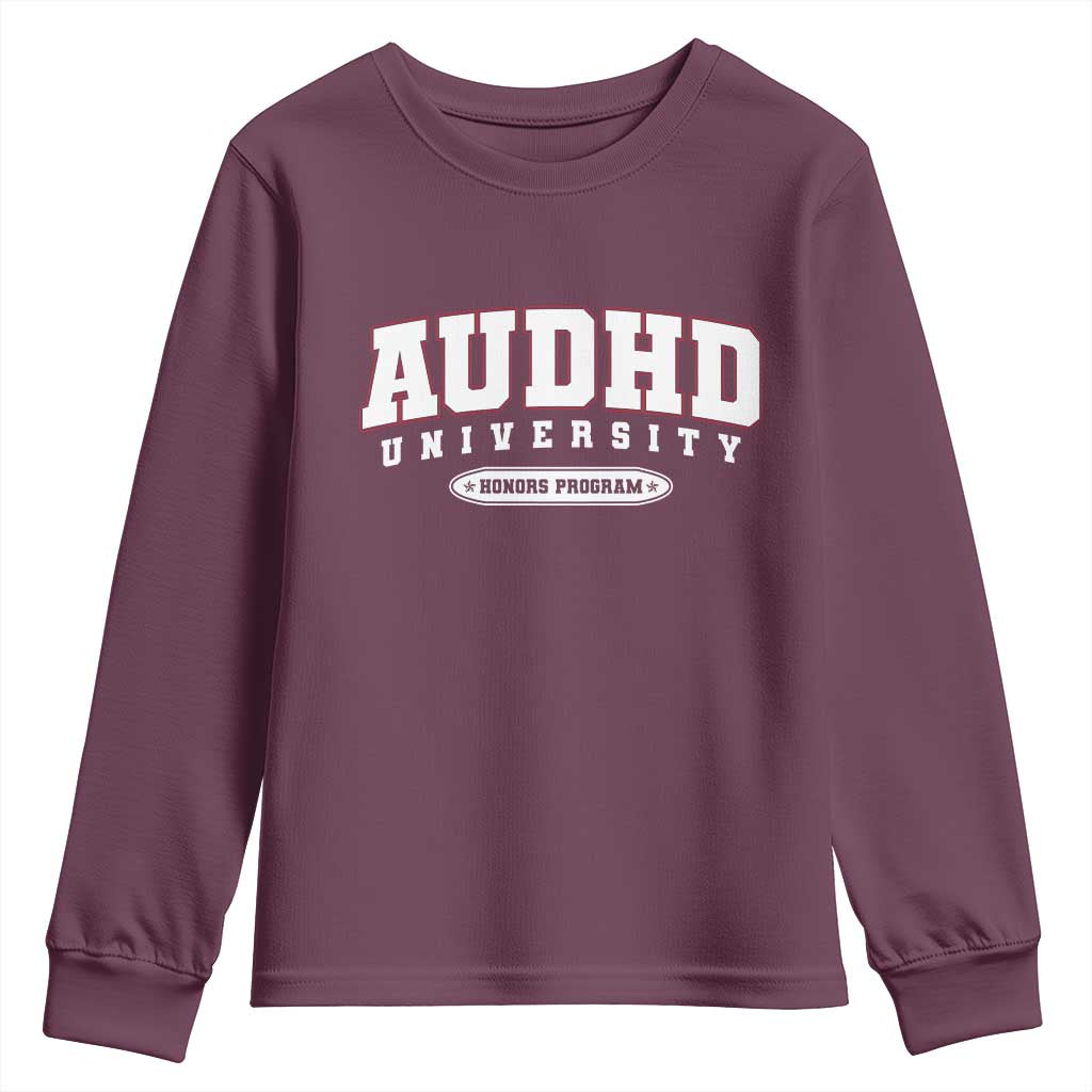 AUDHD Youth Sweatshirt Neurodivergent ADHD Autism Support Neurotypical Gift