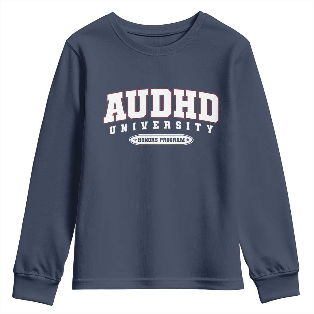 AUDHD Youth Sweatshirt Neurodivergent ADHD Autism Support Neurotypical Gift