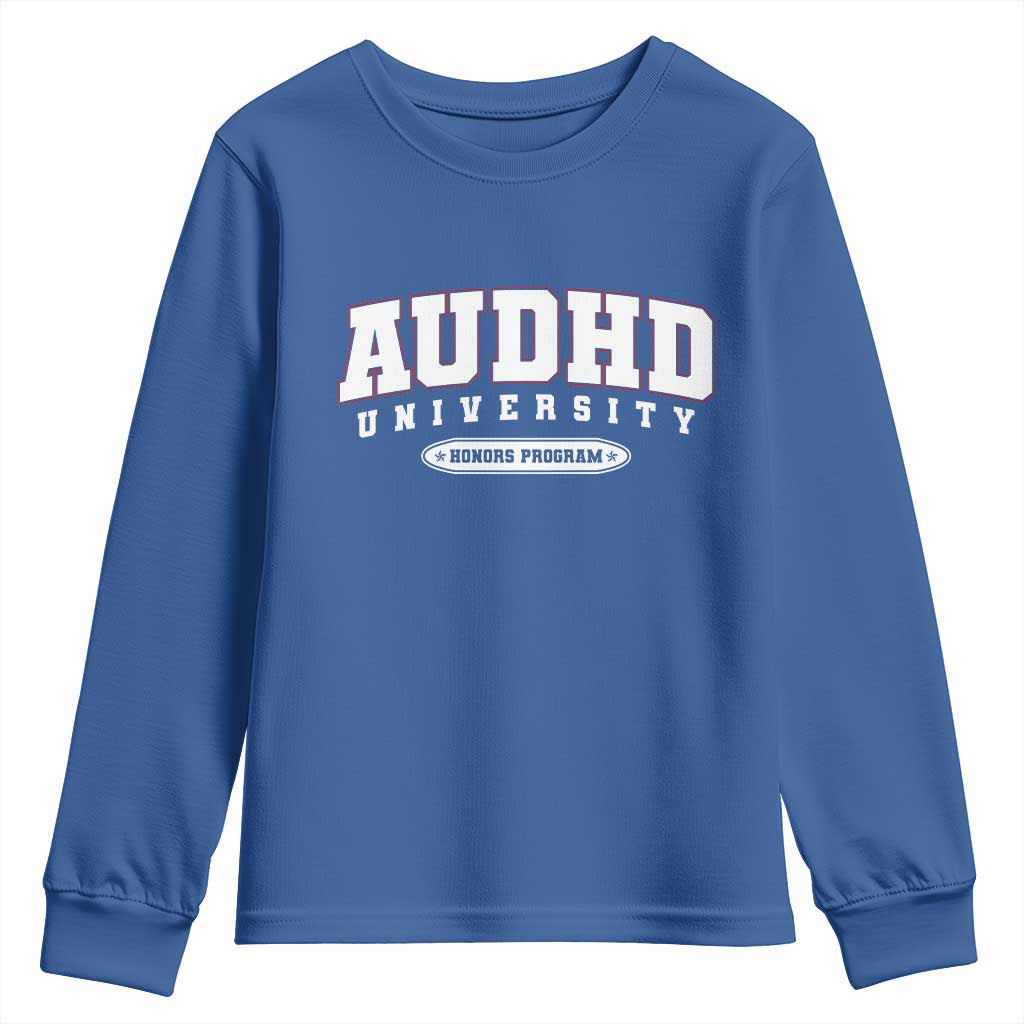 AUDHD Youth Sweatshirt Neurodivergent ADHD Autism Support Neurotypical Gift