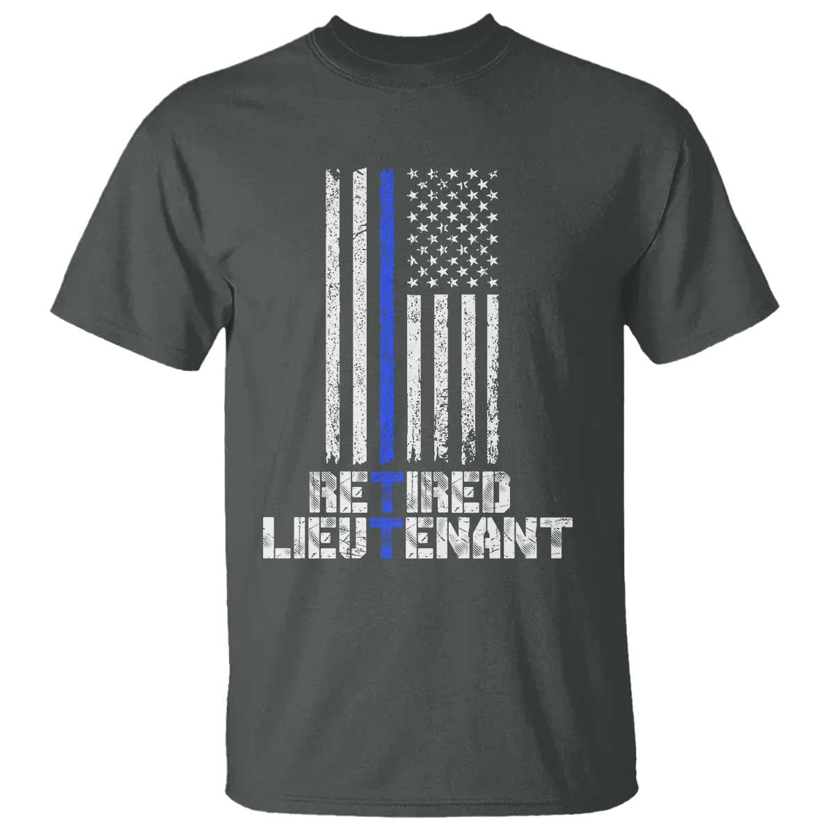 retired-police-lieutenant-t-shirt-retirement-thin-blue-line-american-flags