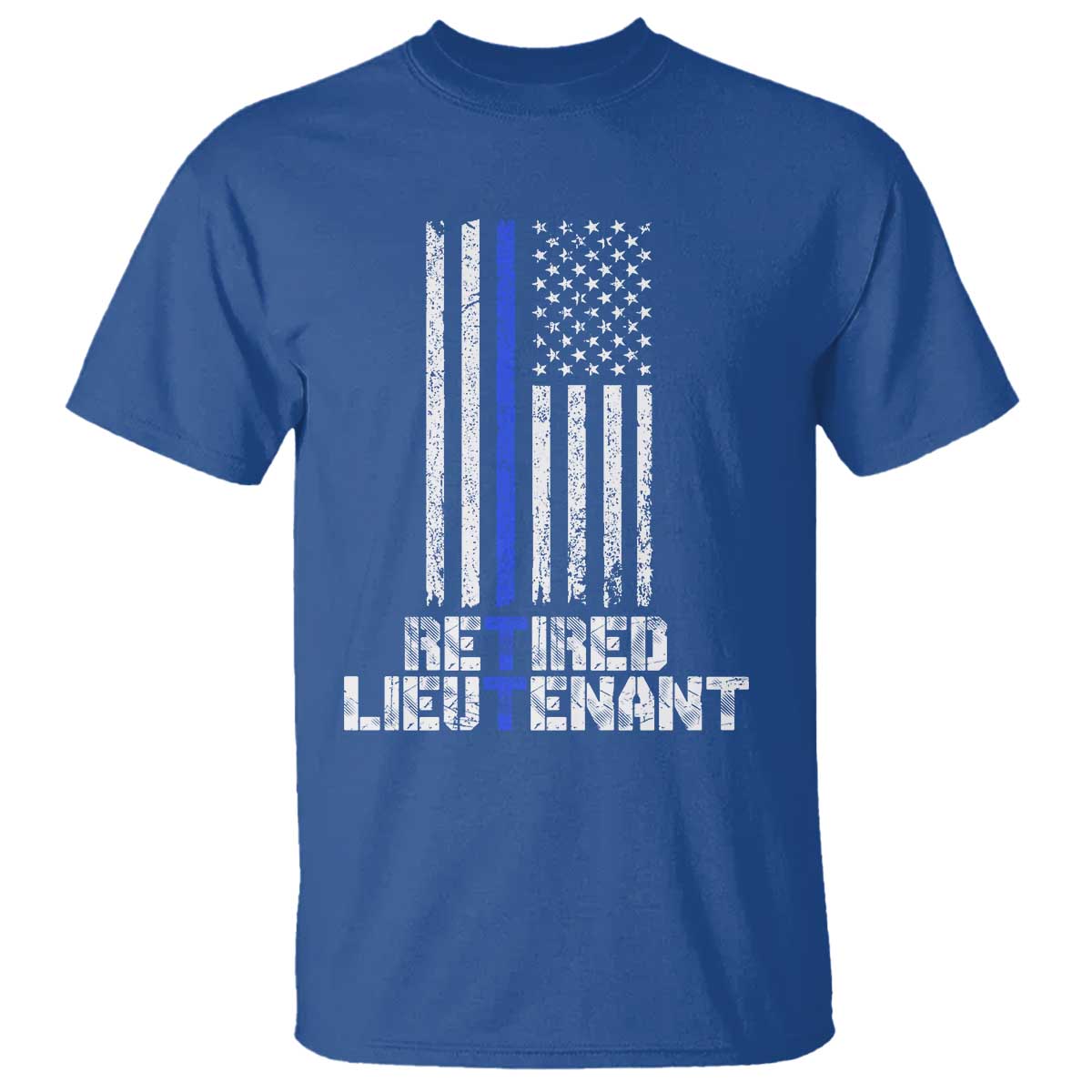 retired-police-lieutenant-t-shirt-retirement-thin-blue-line-american-flags