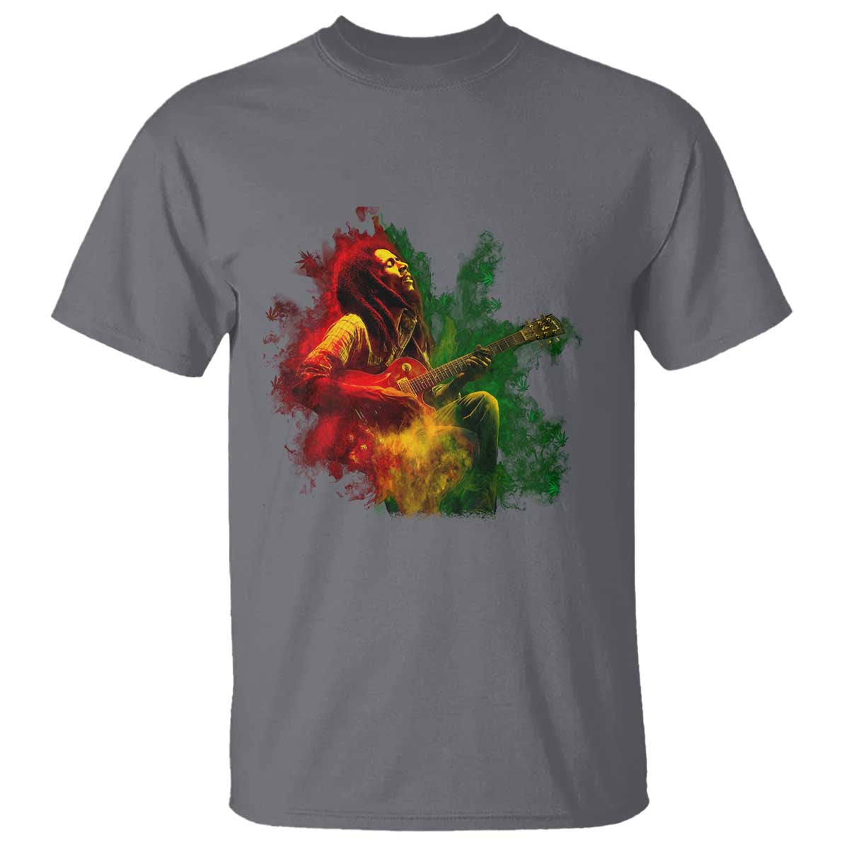 marley-guitarist-t-shirt-smoke-cannabis-leaf-420-rastafari-rasta-reggae-music
