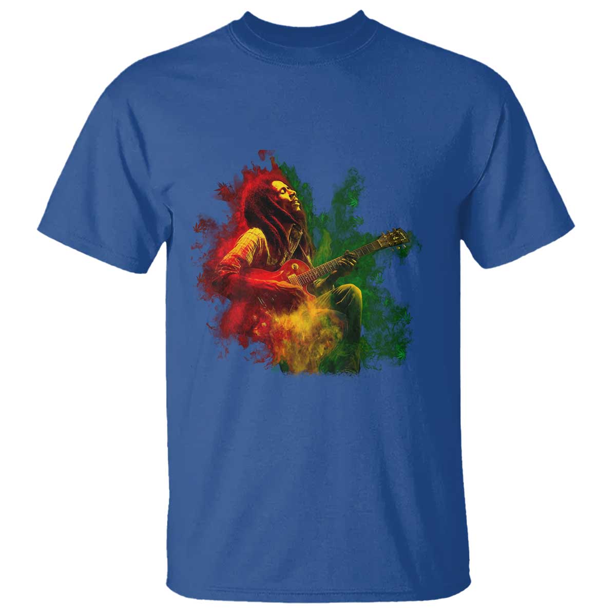 marley-guitarist-t-shirt-smoke-cannabis-leaf-420-rastafari-rasta-reggae-music