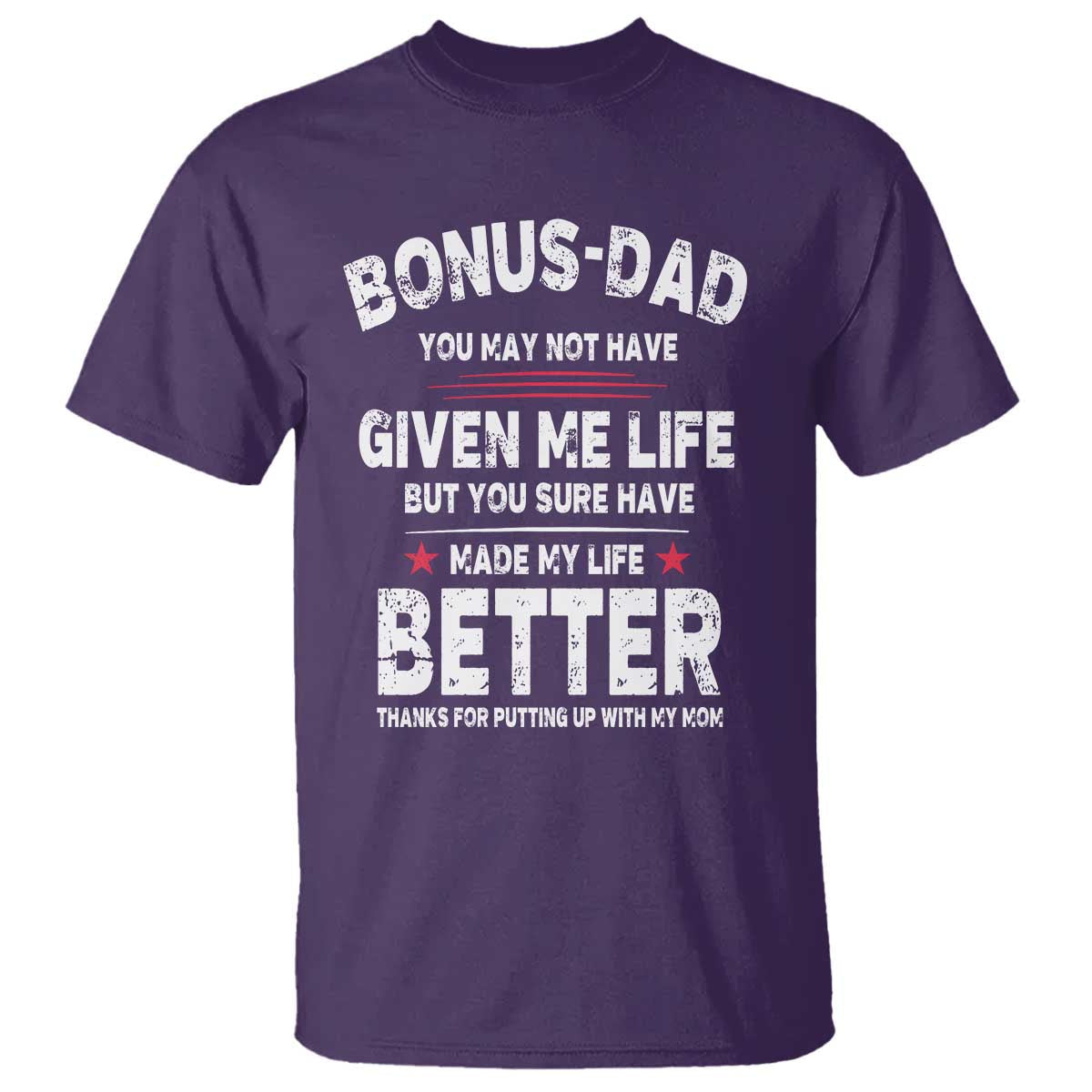 bonus-dad-t-shirt-step-dad-fathers-day