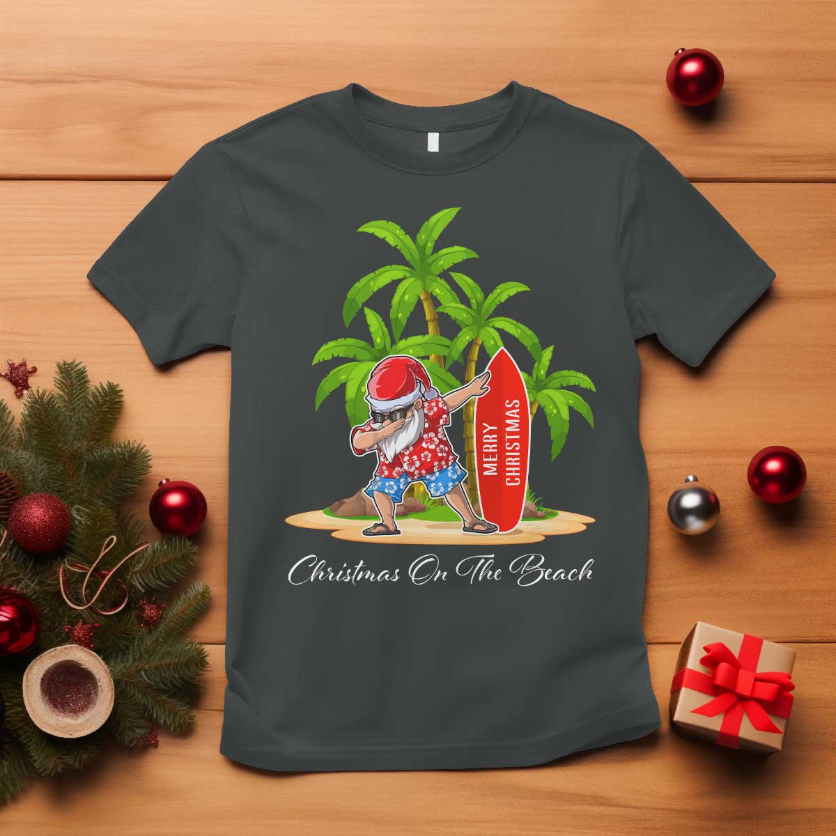hawaiian-christmas-santa-t-shirt-christmas-on-the-beach-vacation