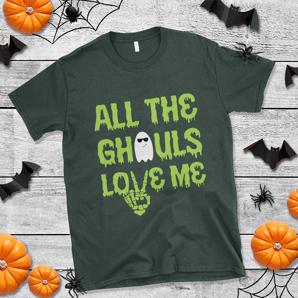 halloween-skeleton-boo-ghost-cute-costume-t-shirt-funny-all-the-ghouls-love-me-shirt-boys-toddler-girls-kids-youth