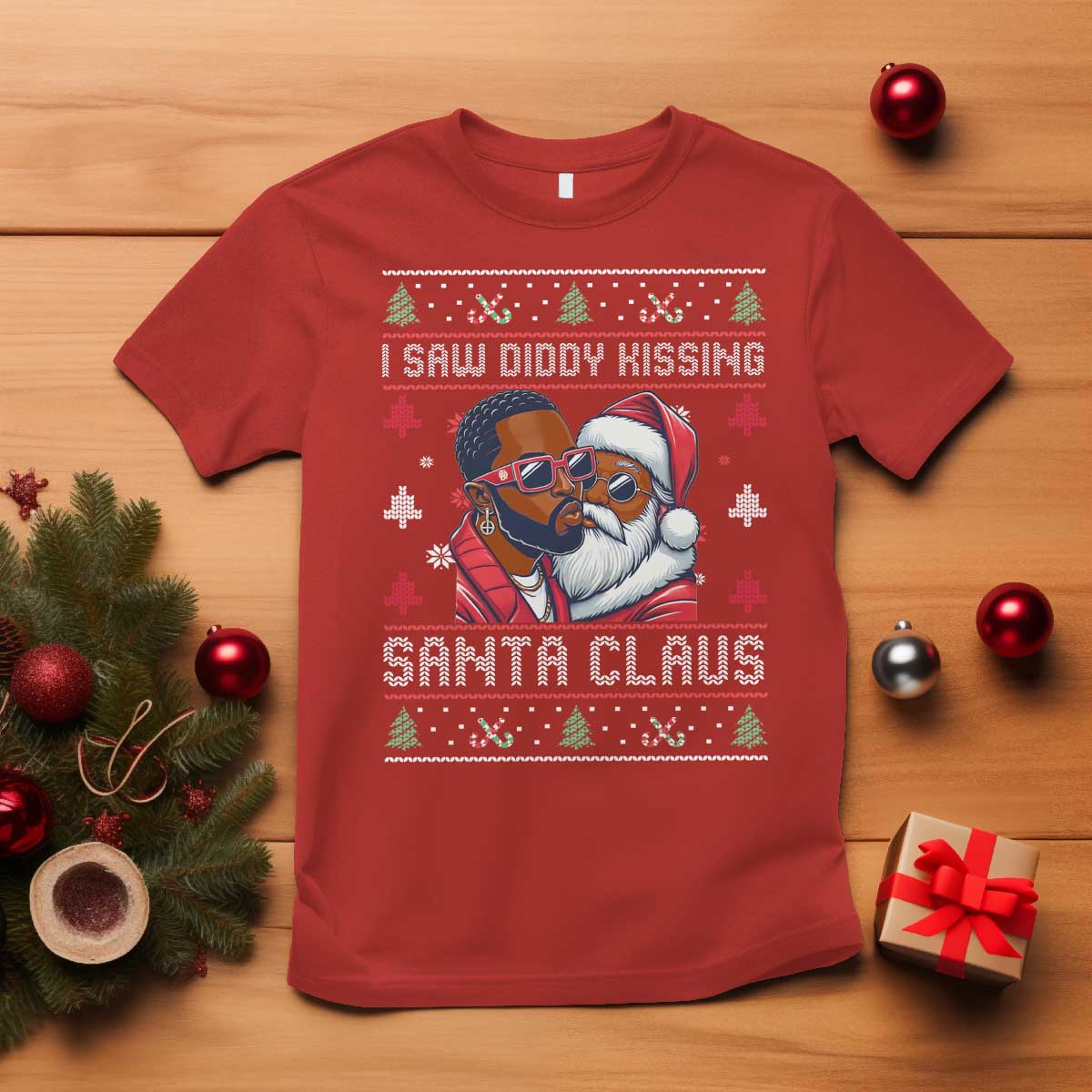 funny-christmas-t-shirt-funy-dirty-i-saw-diddy-kissing-santa-claus-ugly-xmas-sweater