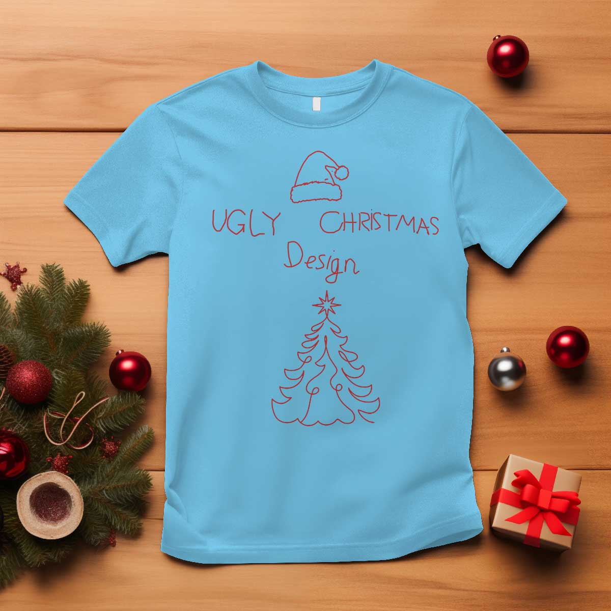 funny-christmas-t-shirt-ugly-tree-hand-drawn