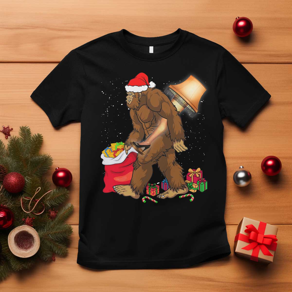 bigfoot-christmas-t-shirt-xmas-movie-sasquatch-lovers