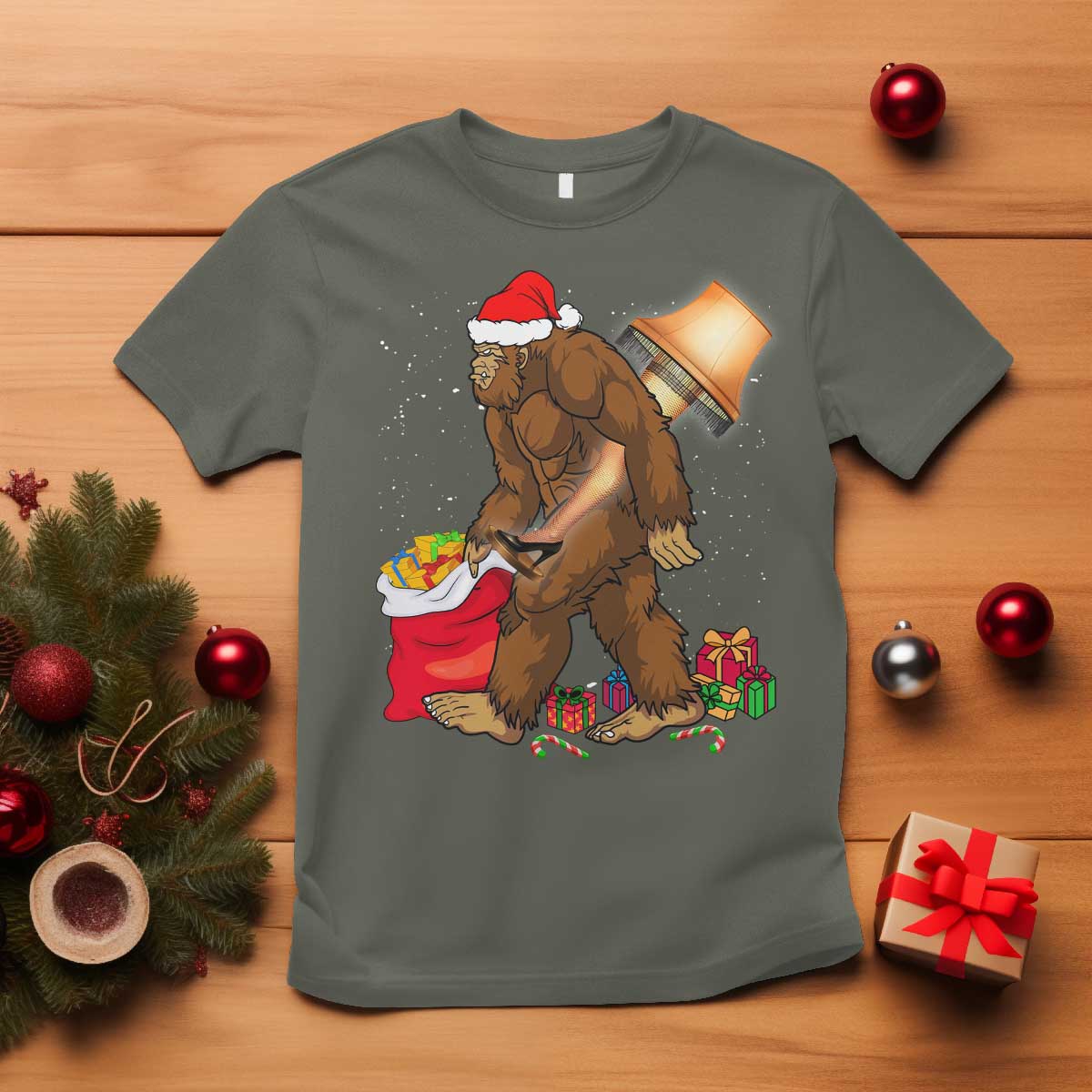 bigfoot-christmas-t-shirt-xmas-movie-sasquatch-lovers