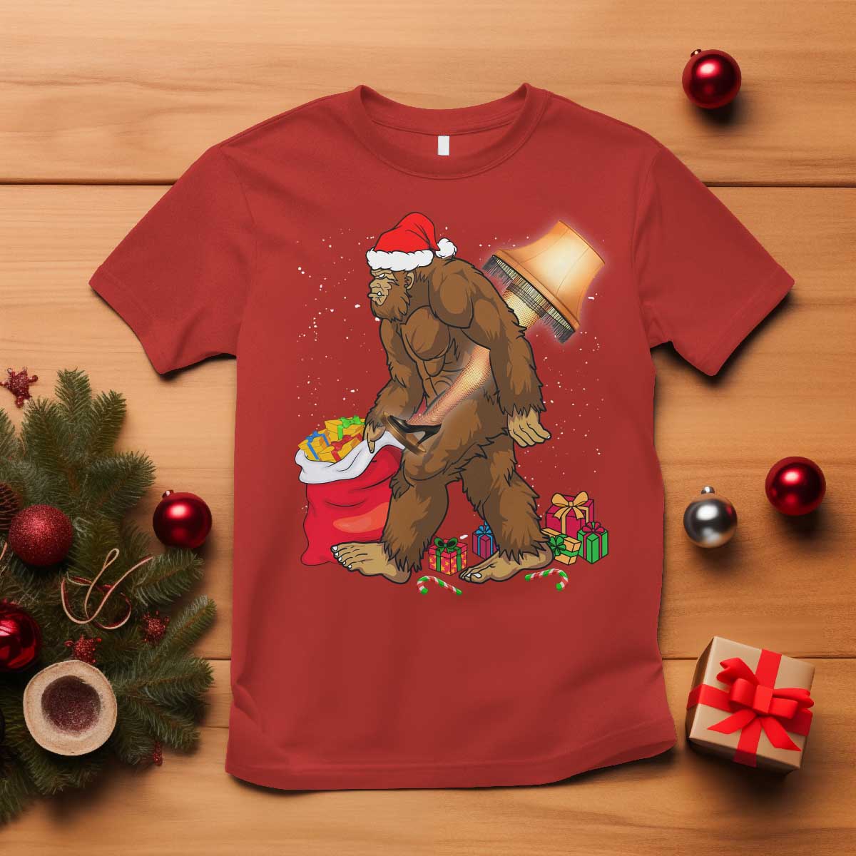 bigfoot-christmas-t-shirt-xmas-movie-sasquatch-lovers