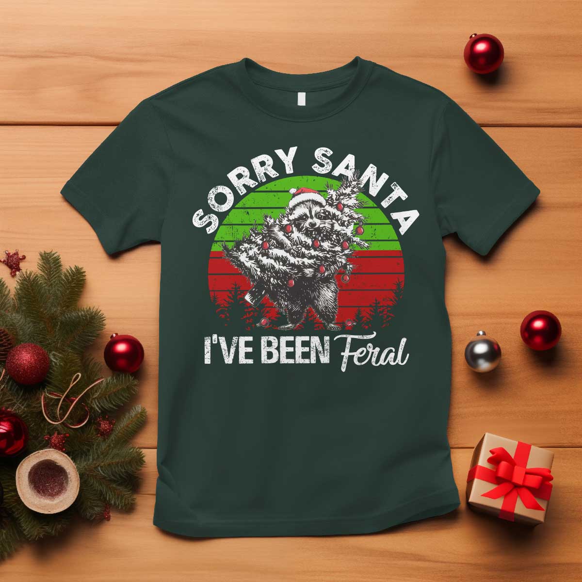 raccoon-christmas-t-shirt-sorry-santa-ive-been-feral-retro-xmas-tree