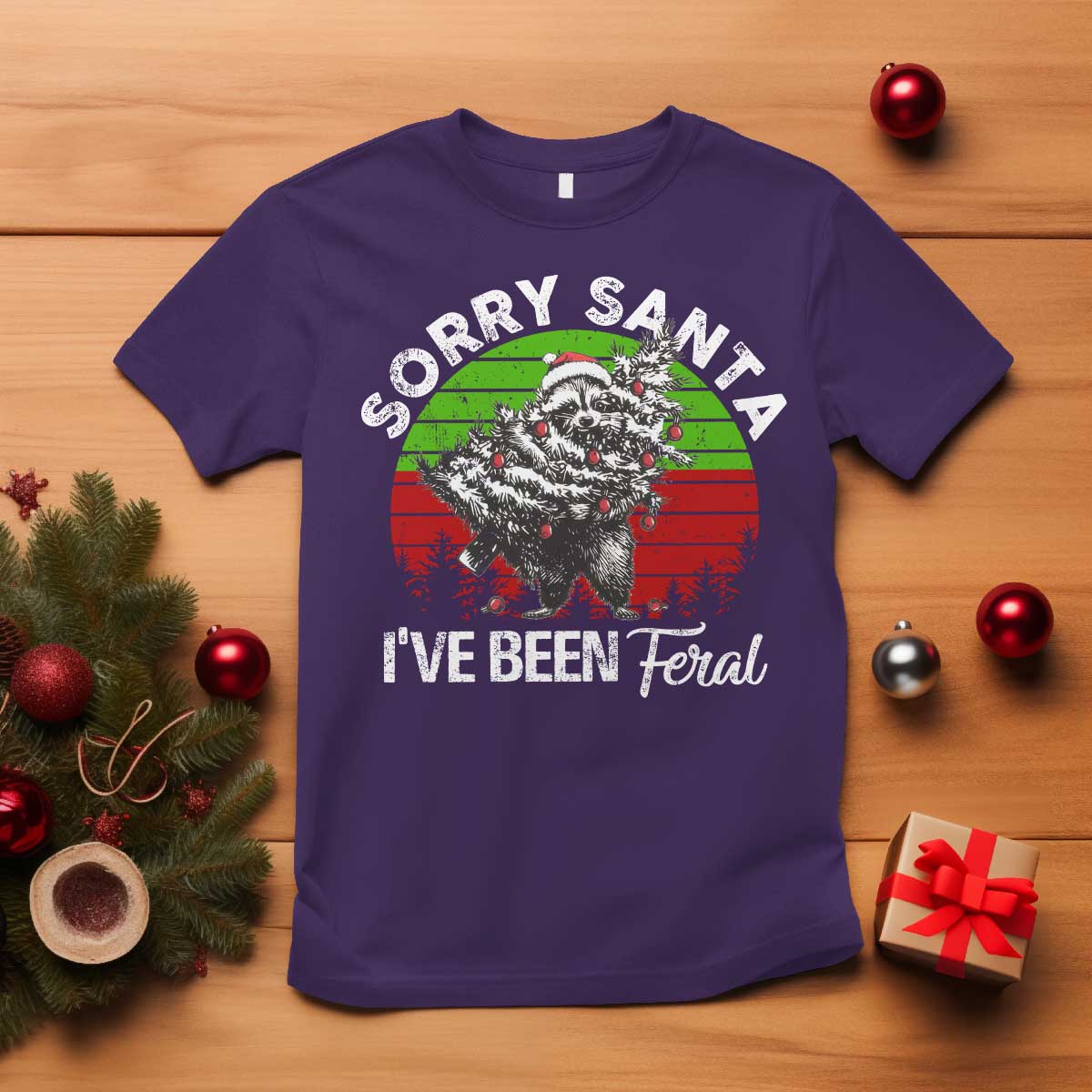 raccoon-christmas-t-shirt-sorry-santa-ive-been-feral-retro-xmas-tree