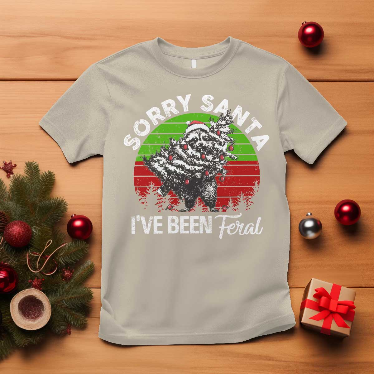 raccoon-christmas-t-shirt-sorry-santa-ive-been-feral-retro-xmas-tree