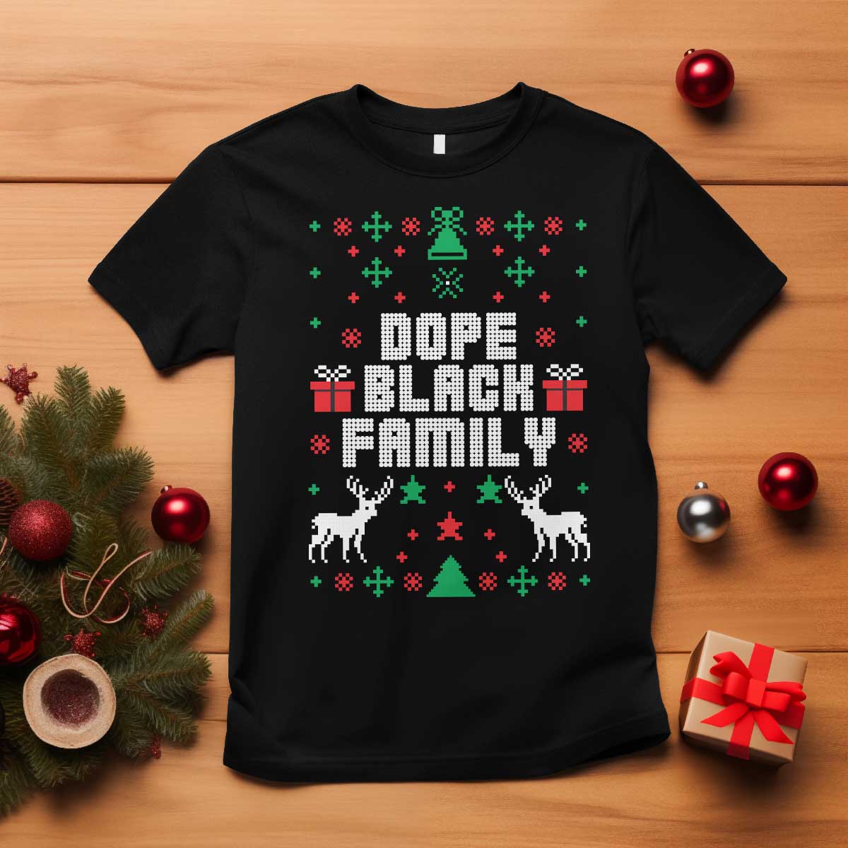 african-american-family-christmas-t-shirt-dope-black-family-matching-ugly-christmas