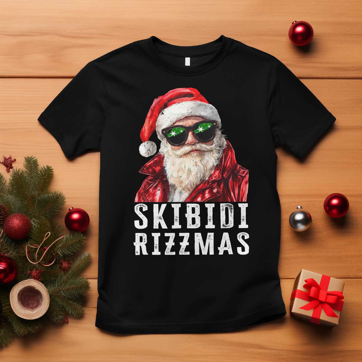 funny-christmas-santa-t-shirt-skibidi-rizzmas-christmas-rizz-santa-claus-charisma-kid-cool