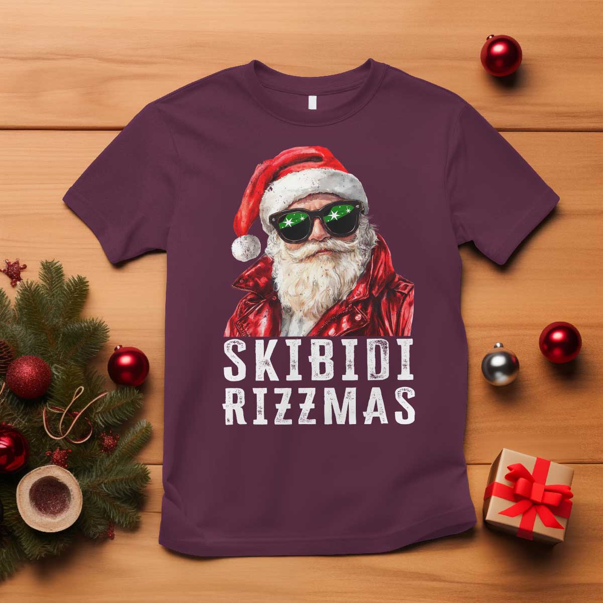 funny-christmas-santa-t-shirt-skibidi-rizzmas-christmas-rizz-santa-claus-charisma-kid-cool