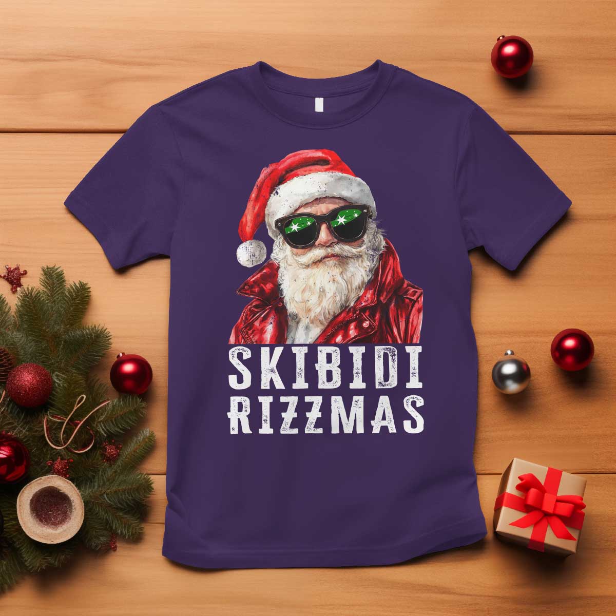 funny-christmas-santa-t-shirt-skibidi-rizzmas-christmas-rizz-santa-claus-charisma-kid-cool