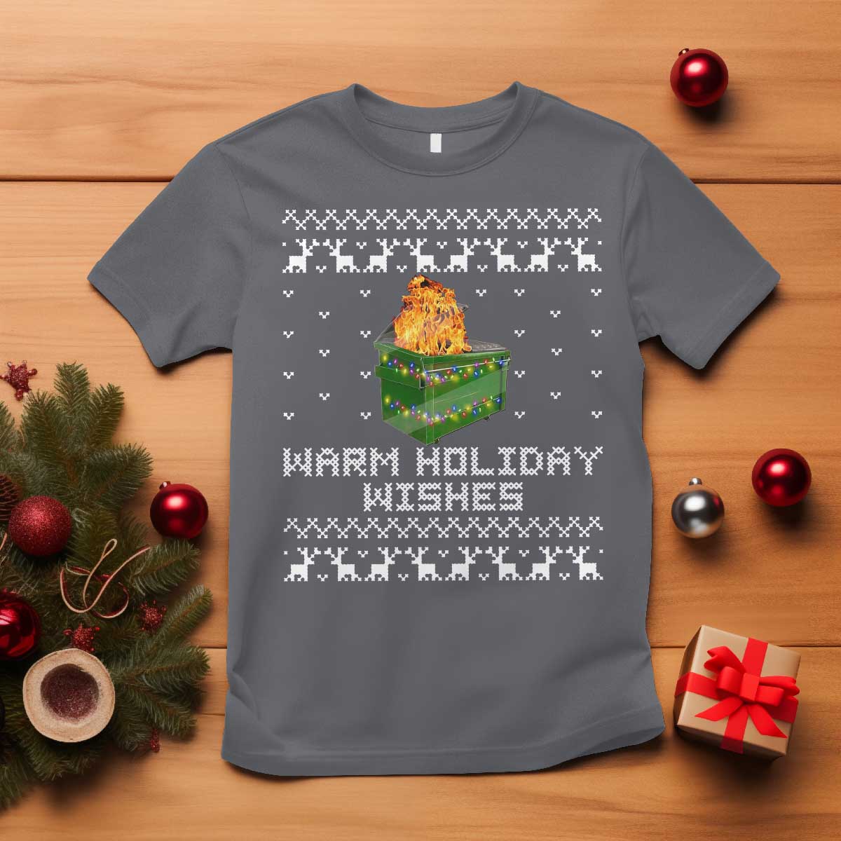 funny-christmas-t-shirt-warm-holiday-wishes-dumpster-fire-ugly-christmas