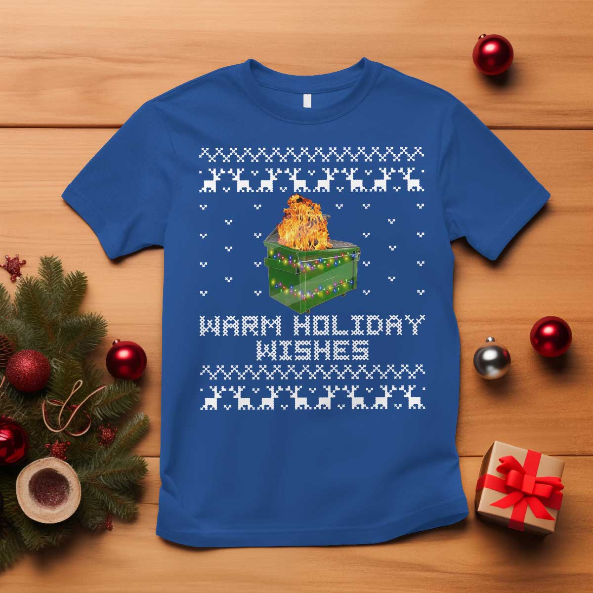 funny-christmas-t-shirt-warm-holiday-wishes-dumpster-fire-ugly-christmas