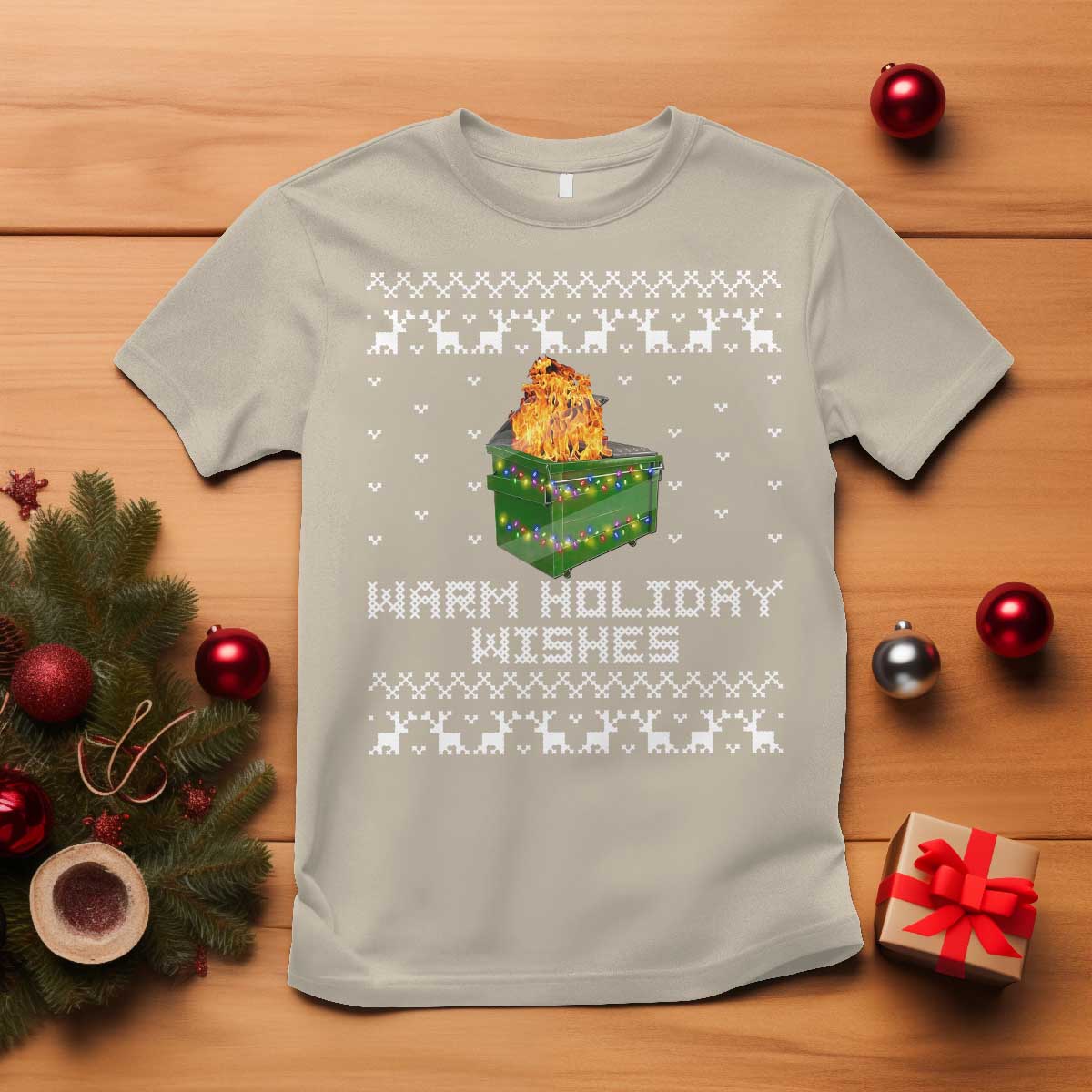 funny-christmas-t-shirt-warm-holiday-wishes-dumpster-fire-ugly-christmas