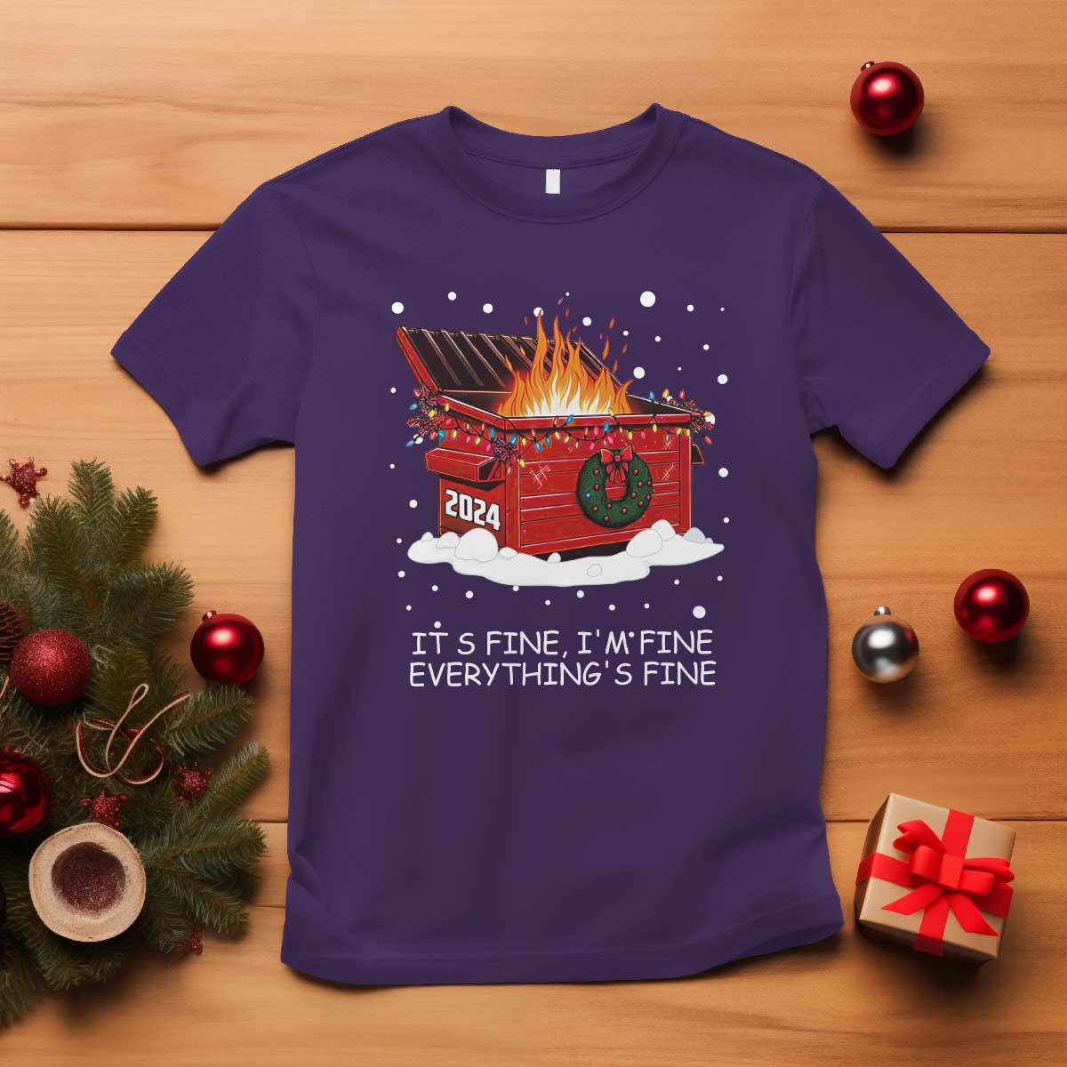 dumpster-fire-t-shirt-everythings-fine-funny-christmas