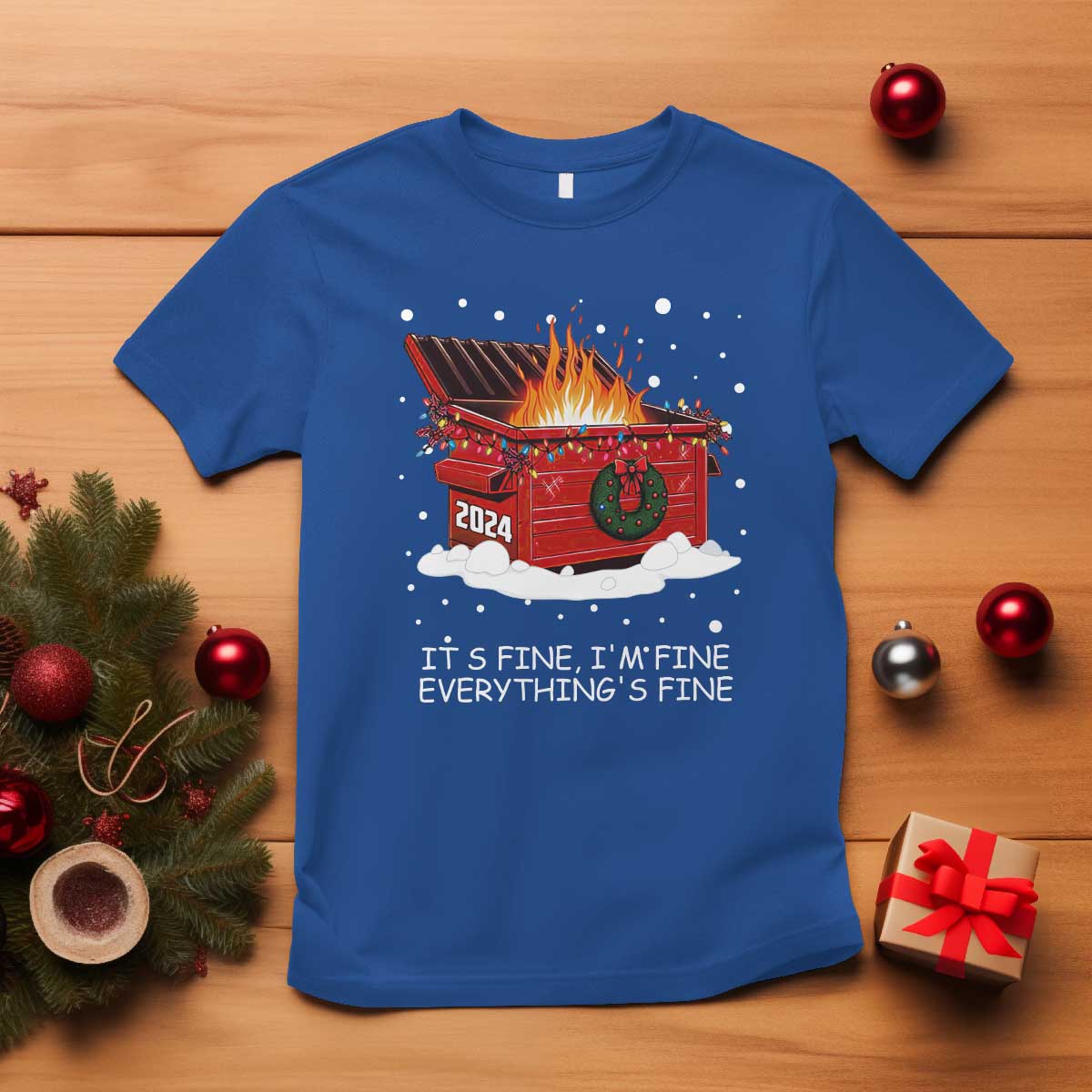 dumpster-fire-t-shirt-everythings-fine-funny-christmas