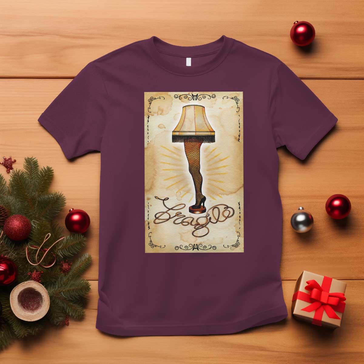 funny-christmas-movie-t-shirt-fragile-leg-lamp