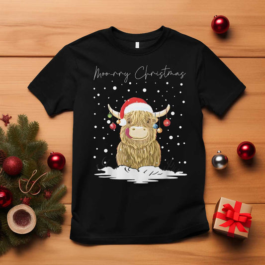 christmas-cow-t-shirt-scottish-highland-cow-moo-rry-christmas