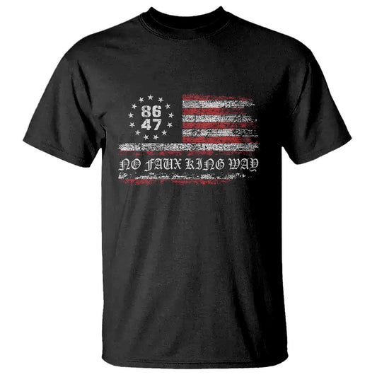 snarky-no-kings-in-america-t-shirt-no-faux-king-way-86-47-us-flag-impeach-47