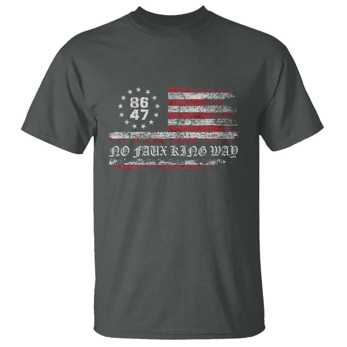 snarky-no-kings-in-america-t-shirt-no-faux-king-way-86-47-us-flag-impeach-47