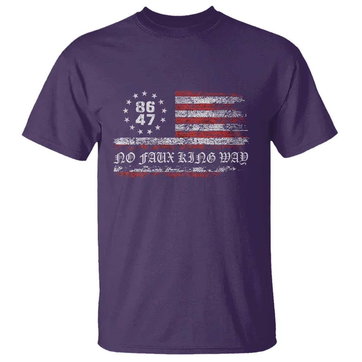 snarky-no-kings-in-america-t-shirt-no-faux-king-way-86-47-us-flag-impeach-47
